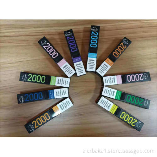 2000 Puffs Disposable Vape Pod Device Juice Liquid